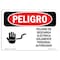 Signmission OSHA Danger, Electrical Hazard Authorized Spanish, 10in X 7in Rigid Plastic, OS-DS-P-710-LS-1197 OS-DS-P-710-LS-1197 - alternate 1